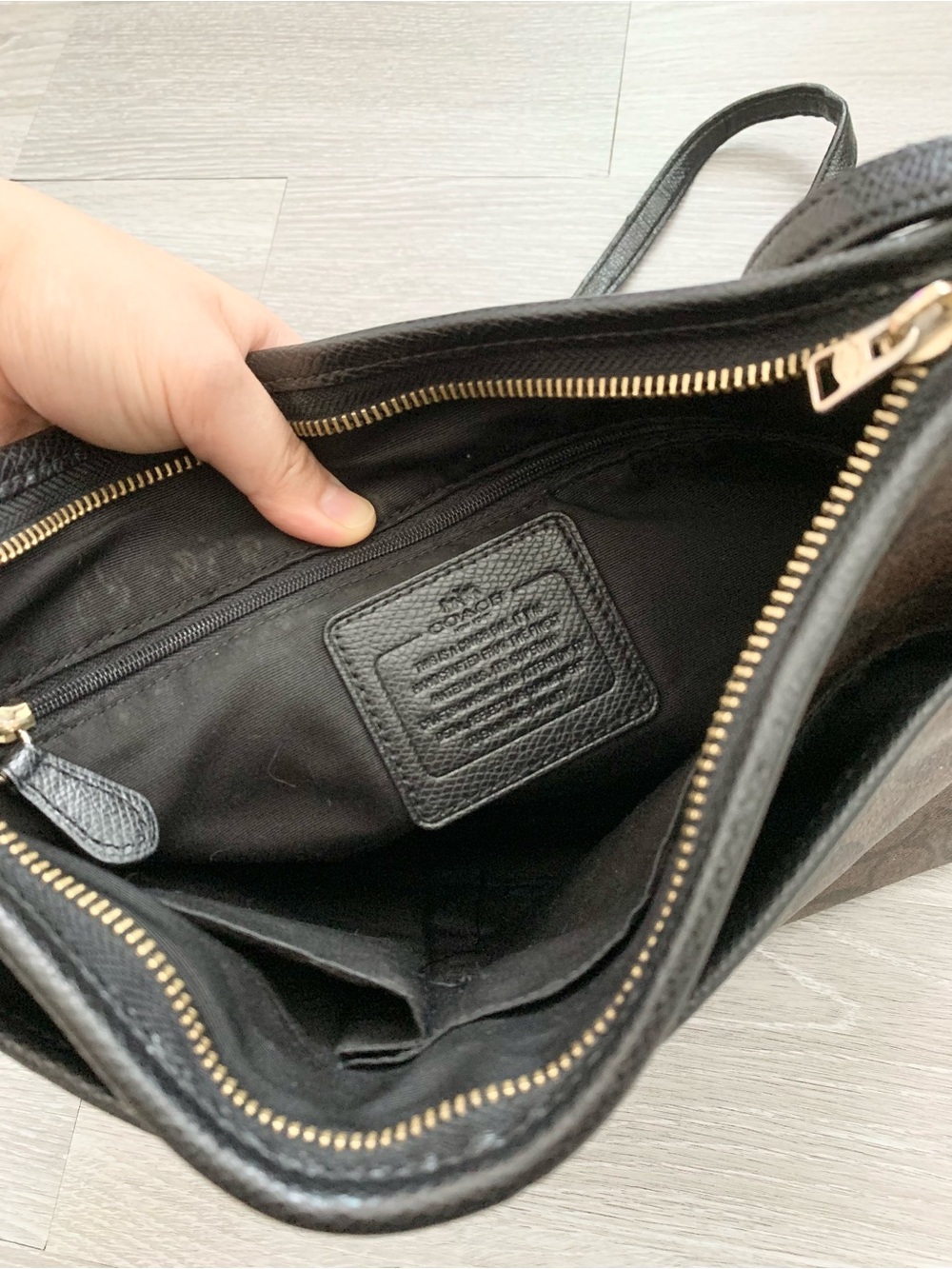 Coach Brown White Monogram Signature File Crossbody Bag - Picture 4 of 10